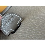 Evelyne 29 tc leather elephant gray silver buckle